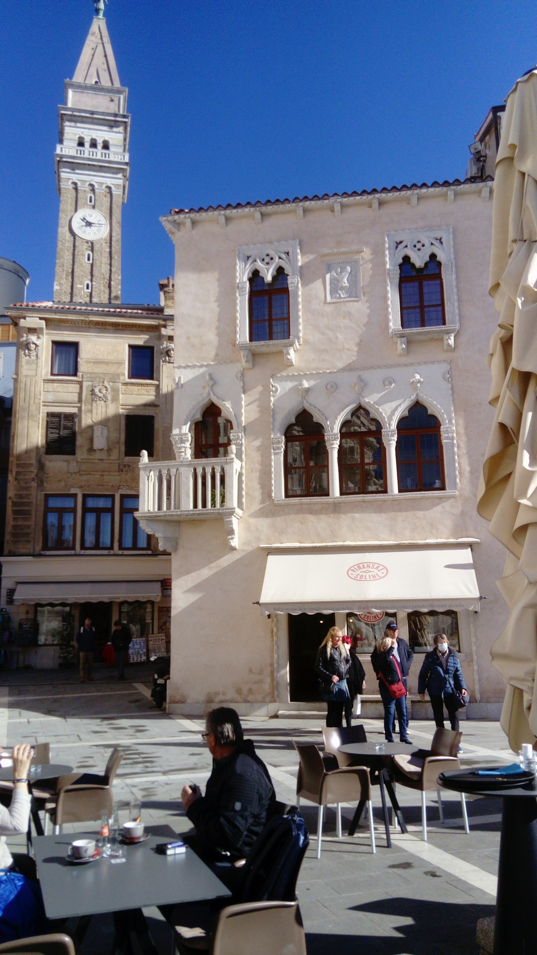 Coffee time at 10:15 in Koper Slovenia, February 22, 2022.